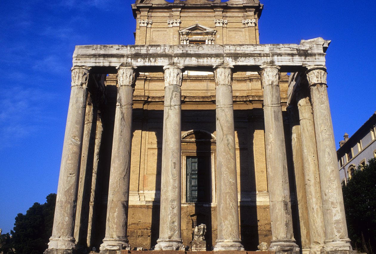 Temple of Antoninus and Faustina, Dedicated 141 AD by Roman
