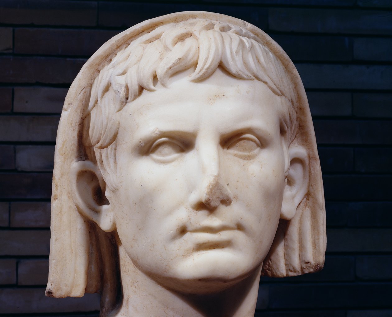 Veiled Head of Emperor Augustus by Roman