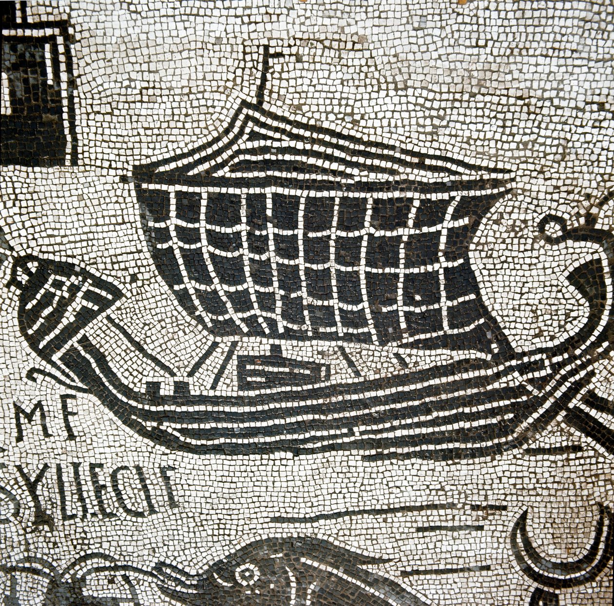 A Ship from Alexandria in the Port of Ostia by Roman