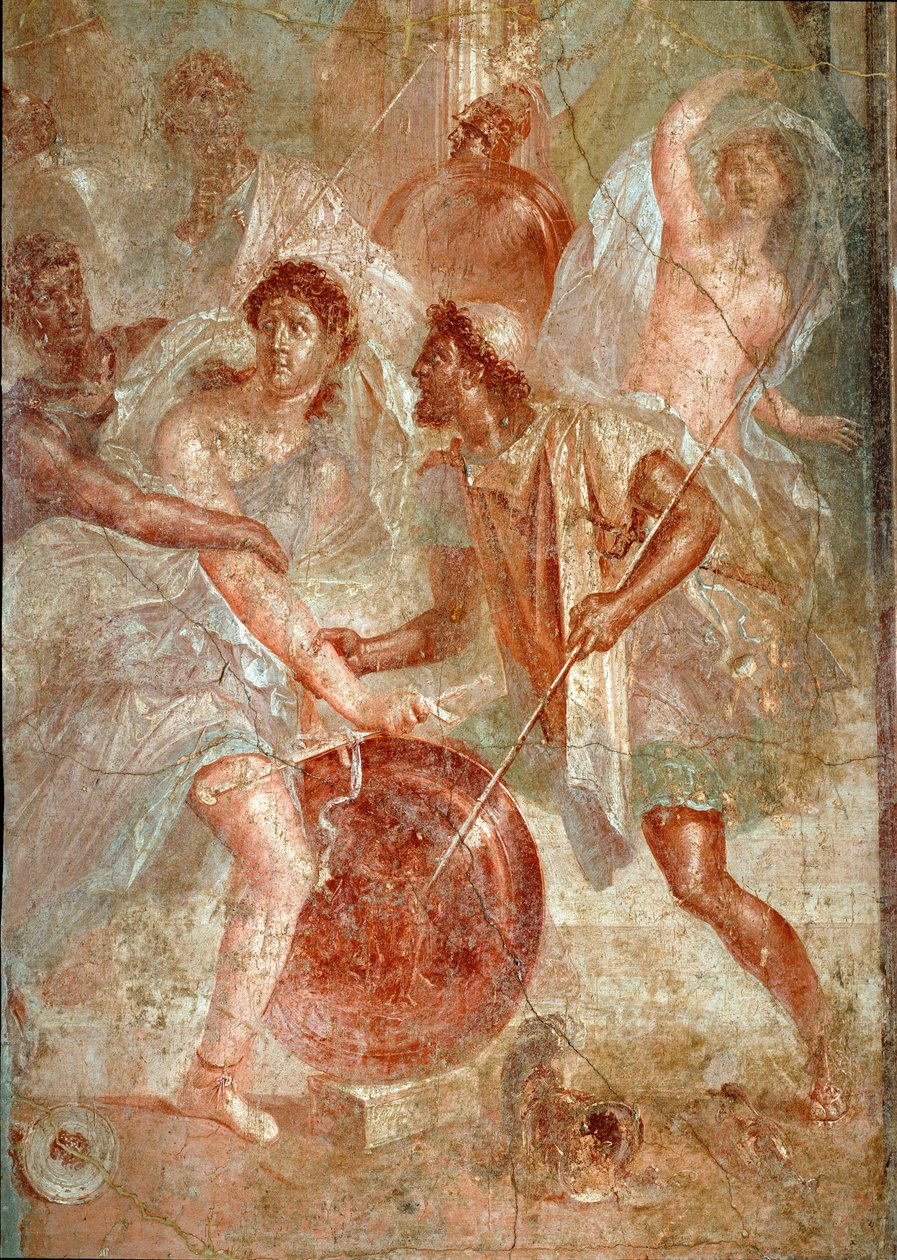 Achilles, Disguised as a Woman, is Recognized by Ulysses Among the Daughters of Lycomede at Scyros by Roman