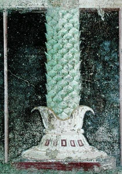 Base of a column in the style of a palm tree trunk (detail) by Roman