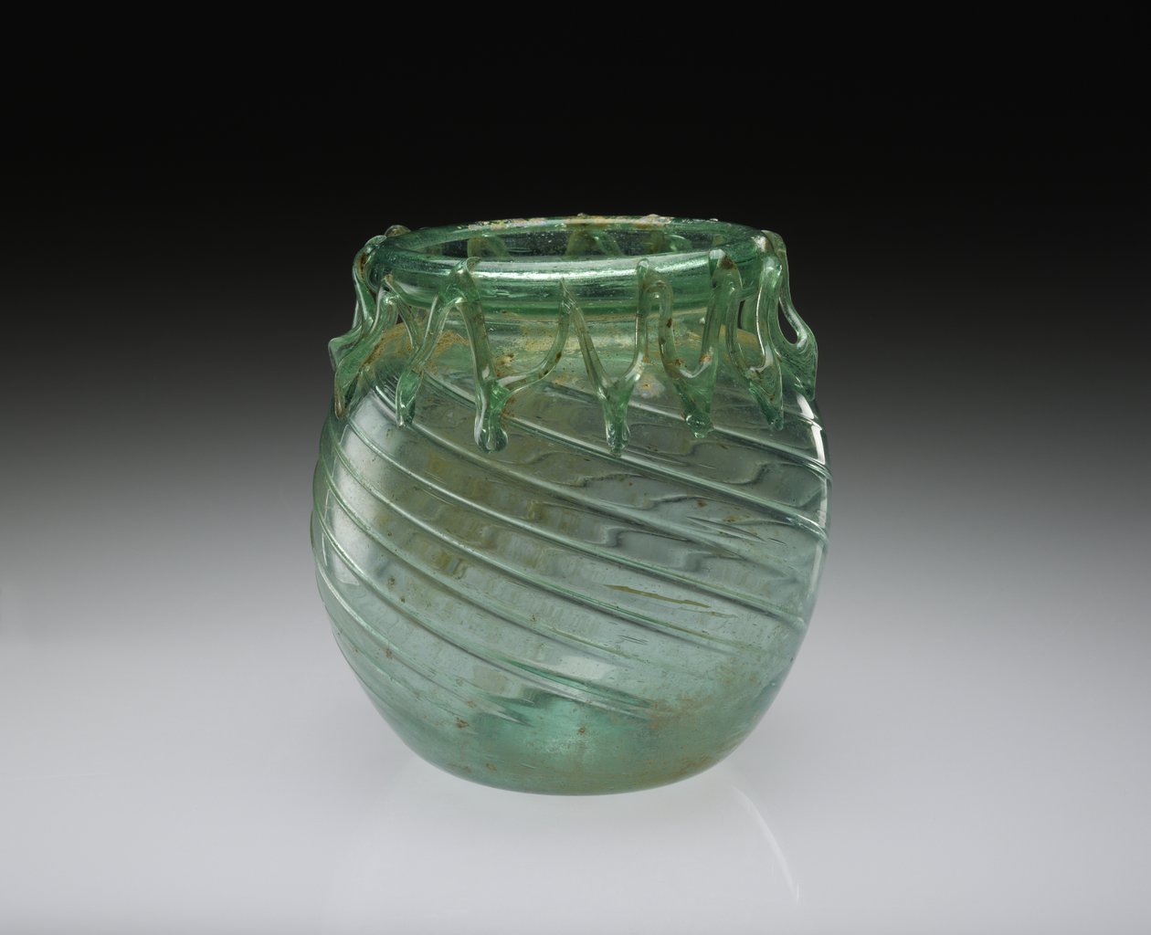 Blown-Glass Jar with Functional & Decorative Trailing, AD 301-400 by Roman