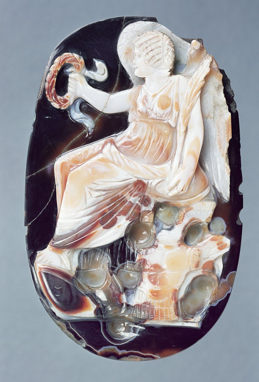 Cameo Depicting Julia Domna as Victory, c.200 AD by Roman