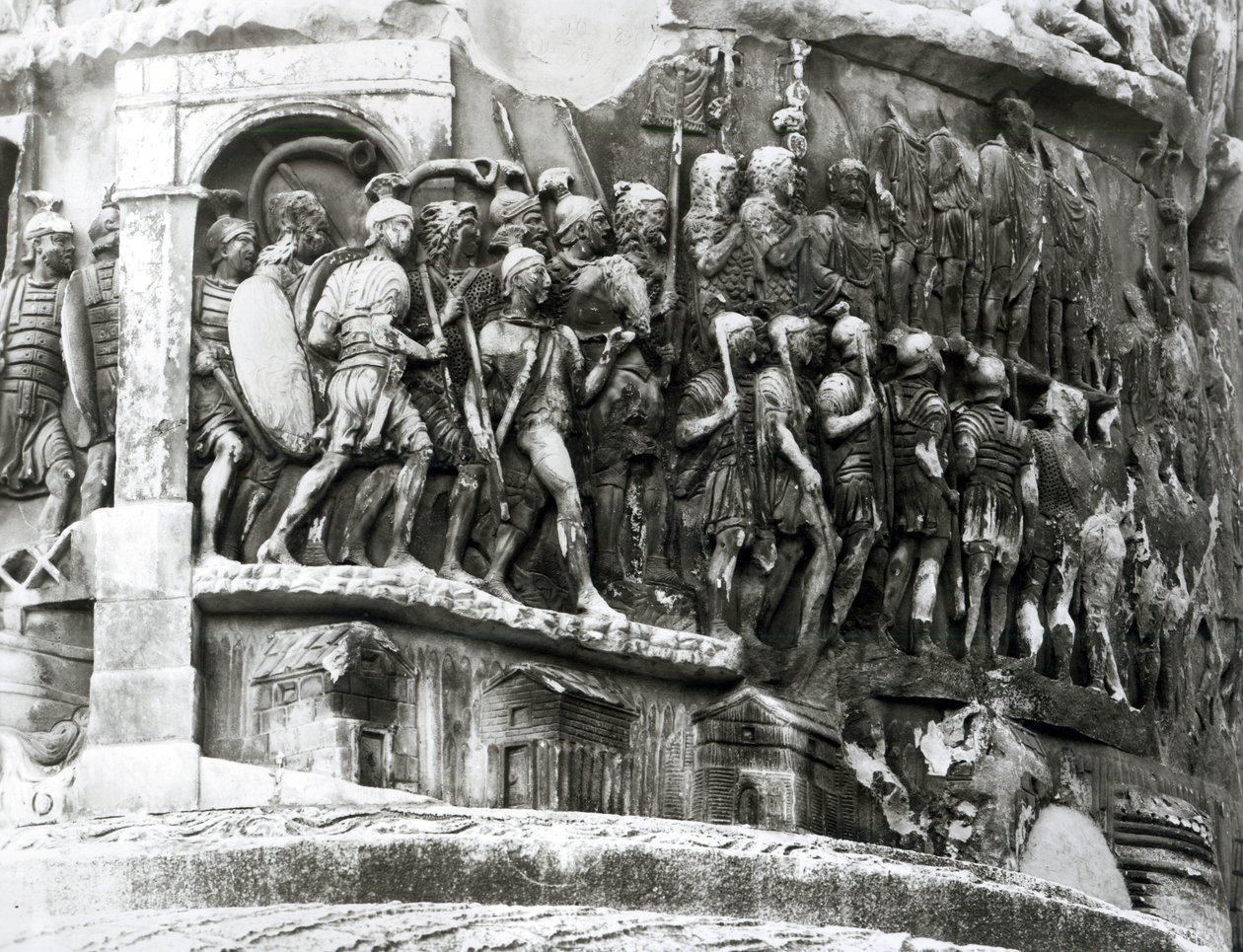 (detail) from the Column of Marcus Aurelius (Colonna Antonina) by Roman