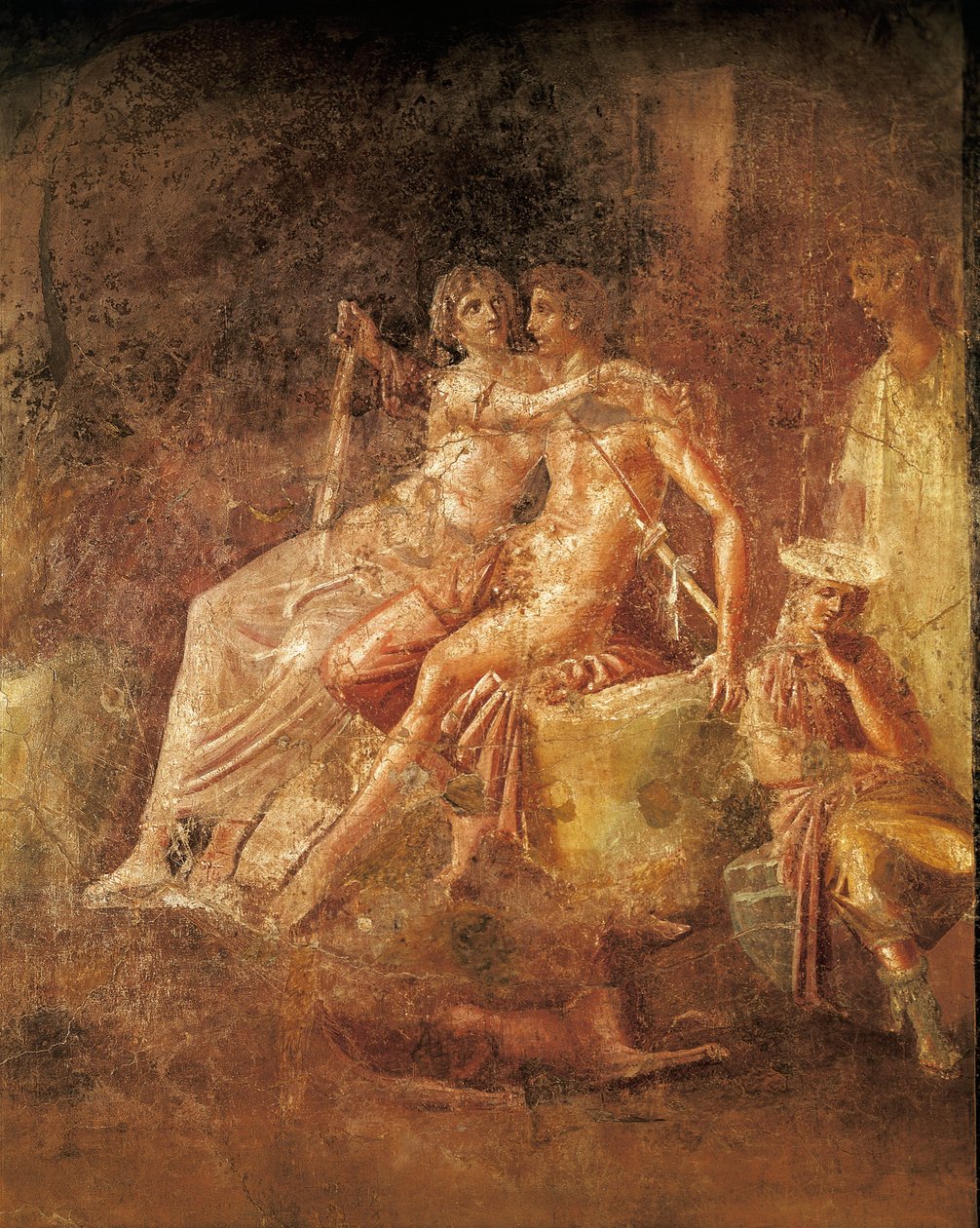 Fresco depicting Ares and Aphrodite by Roman