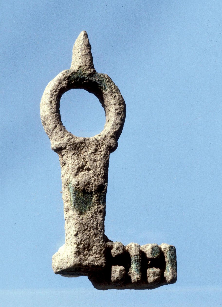 House door key found in excavations of Tiberius, late Roman - early ...