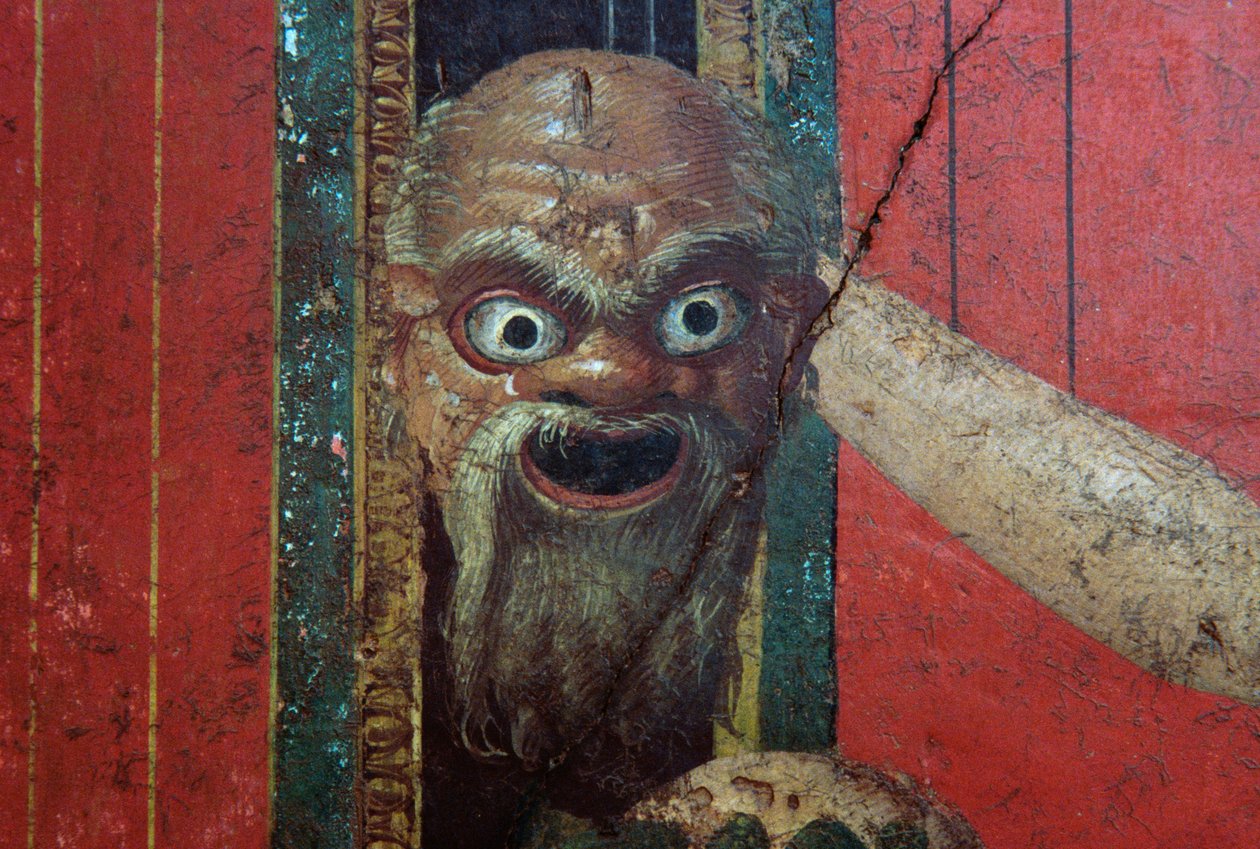 Initiation Rites of the Cult of Dionysus, Fresco from the Villa Dei Mysteri by Roman