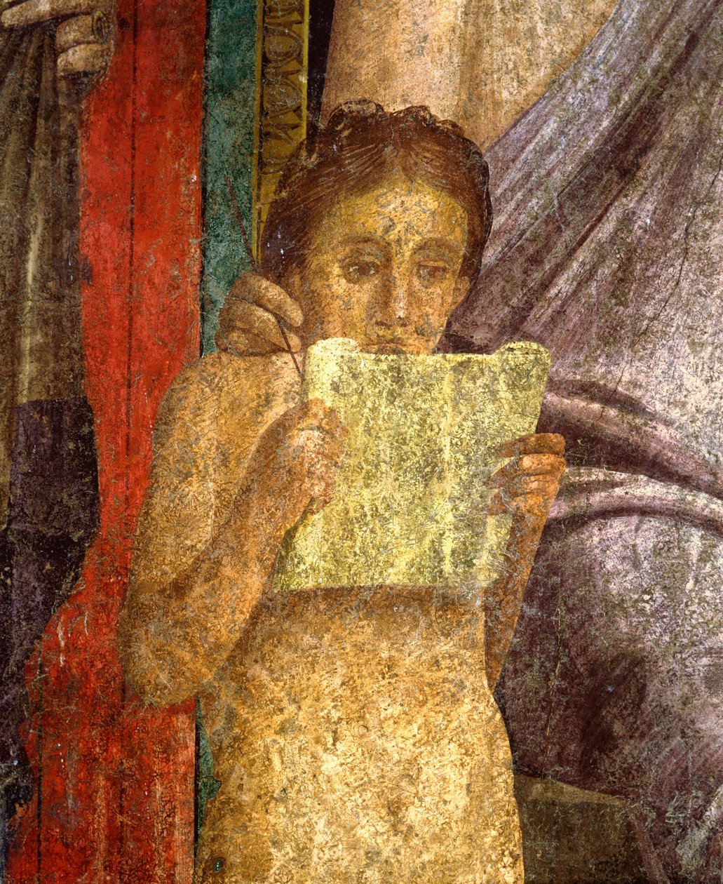 Initiation Rites of the Cult of Dionysus, Fresco from the Villa Dei Mysteri by Roman