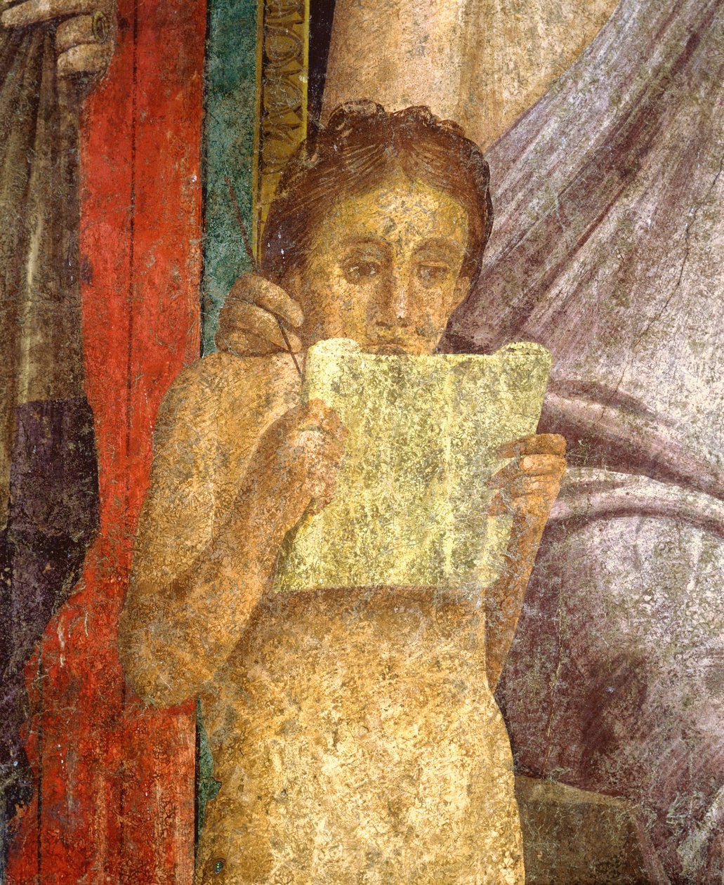 Fresco Depicting Ritual Ceremony (Villa of the Mysteries, Pompeii) by Roman
