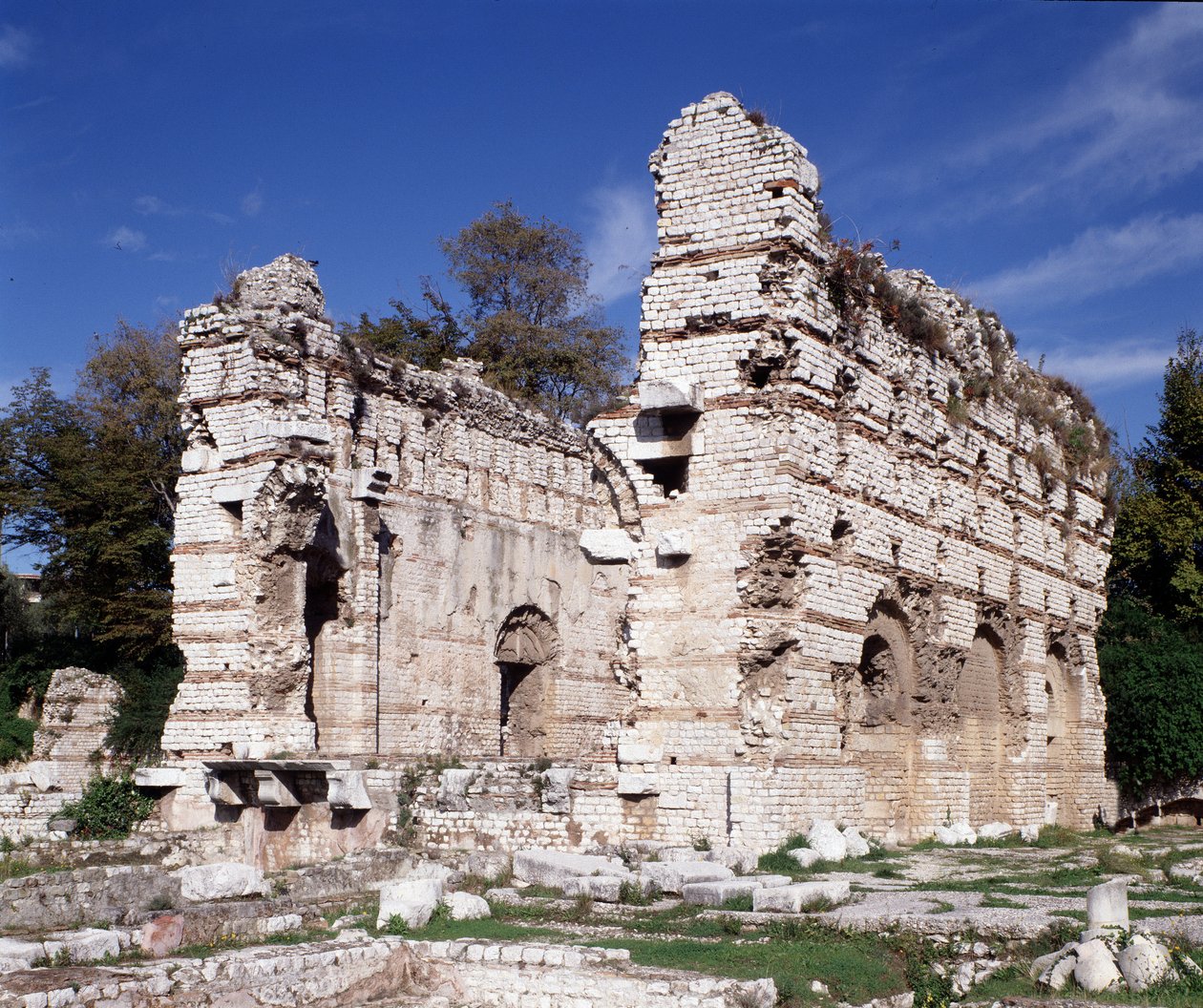 Maritime Alps: Remains of Roman Baths of the 3rd century in the arenas of Nice Cimiez. by Roman