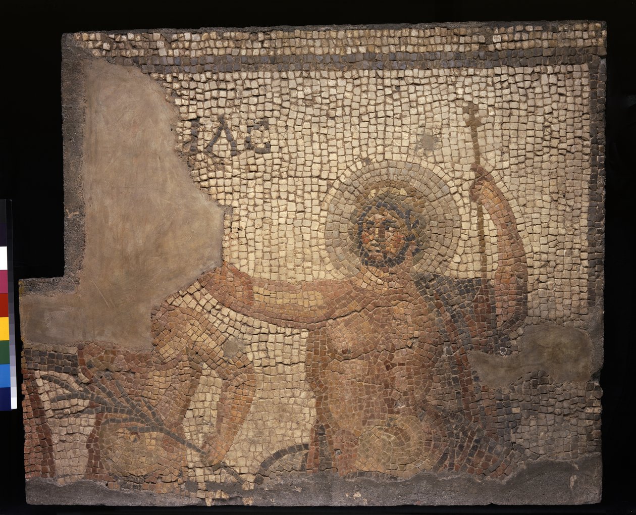 Mosaic from the House of Menander with Zeus, 3rd - 4th century by Roman