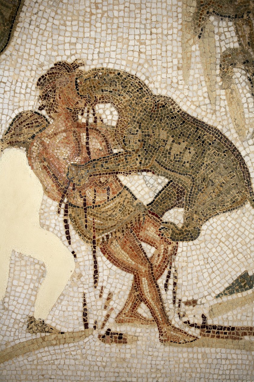 Mosaic Illustrating the Torture of a Convict by Roman