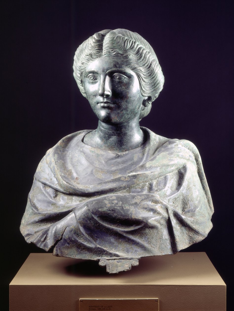 Portrait of a Lady, possibly the daughter of Marcus Aurelius by Roman