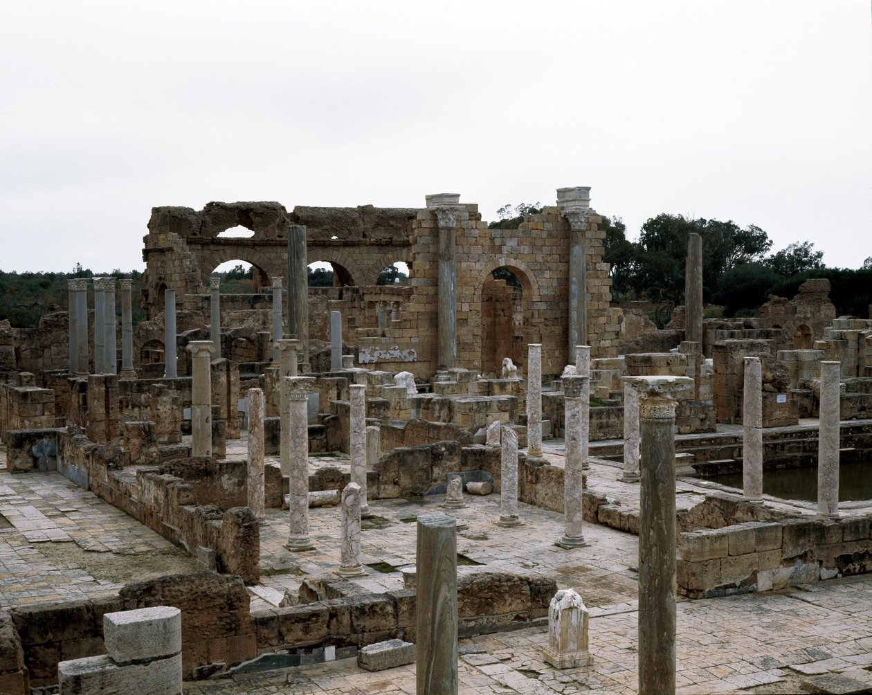 Public bath built under emperor Hadrian, 2nd century by Roman