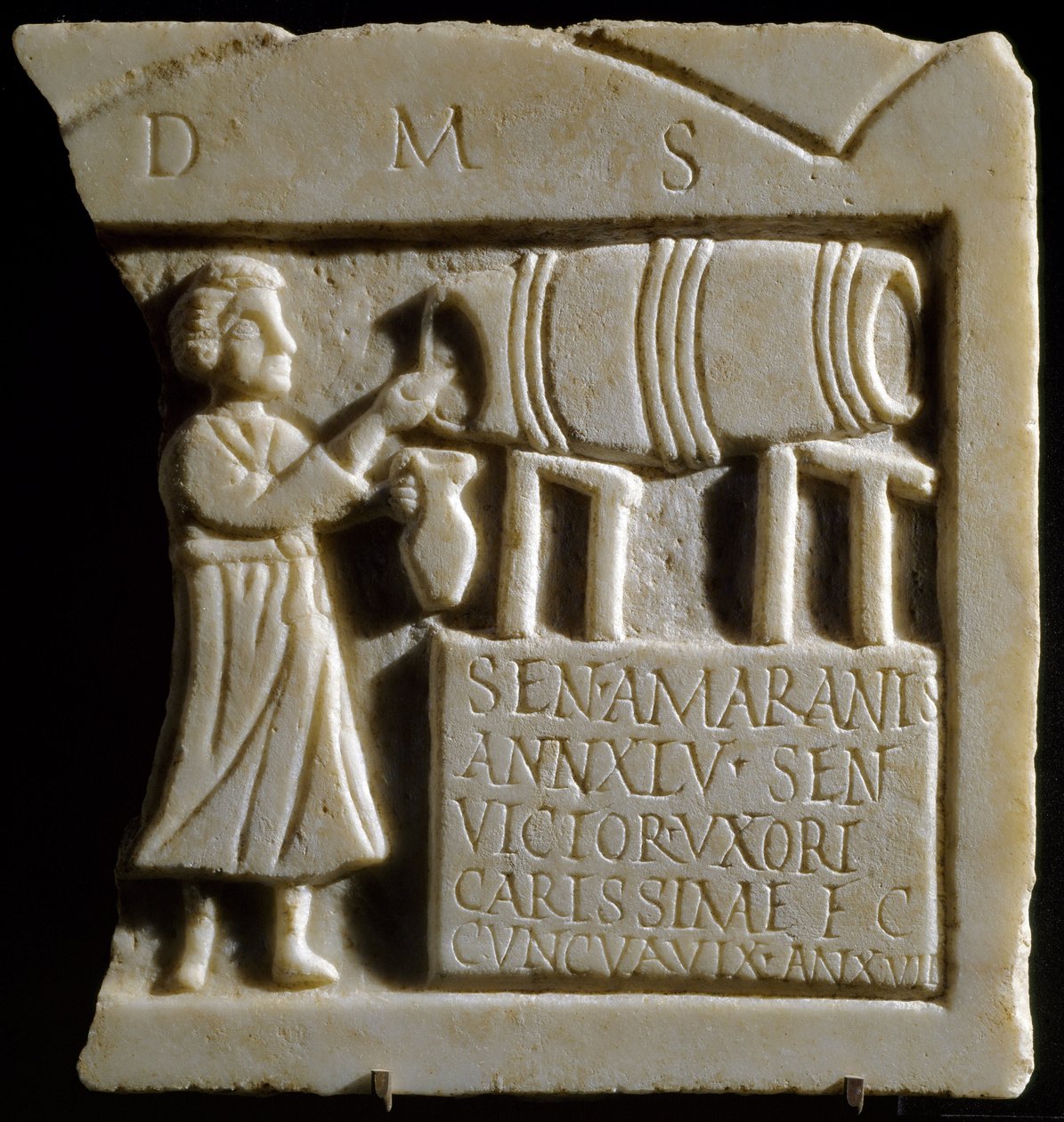 Relief depicting a Tavern Scene by Roman