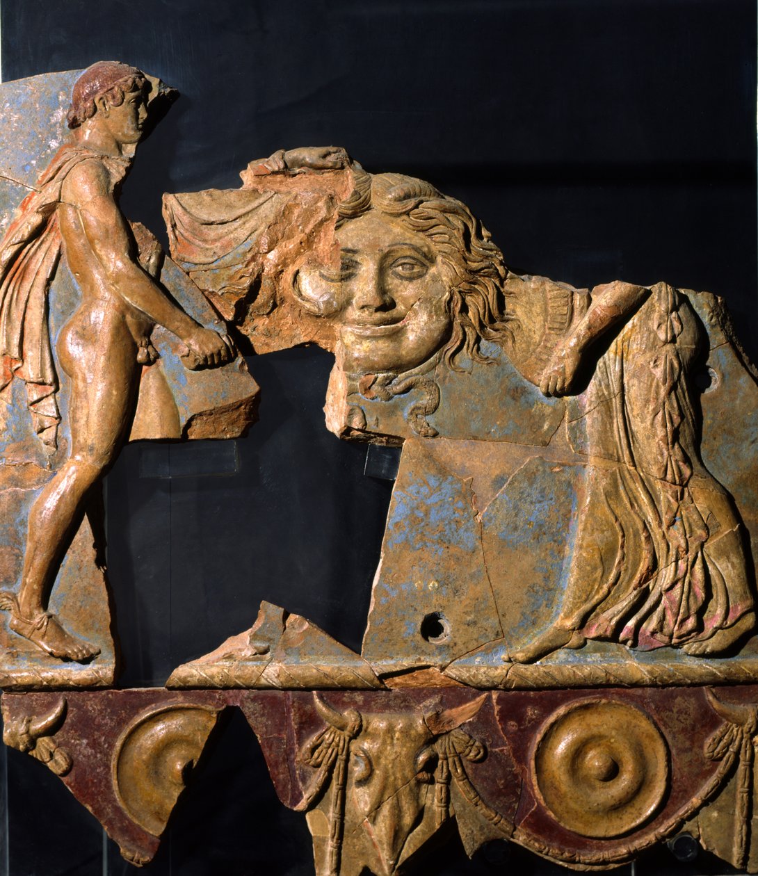 Relief from the area of the Temple of Apollo, Palatine Hill, Rome by Roman