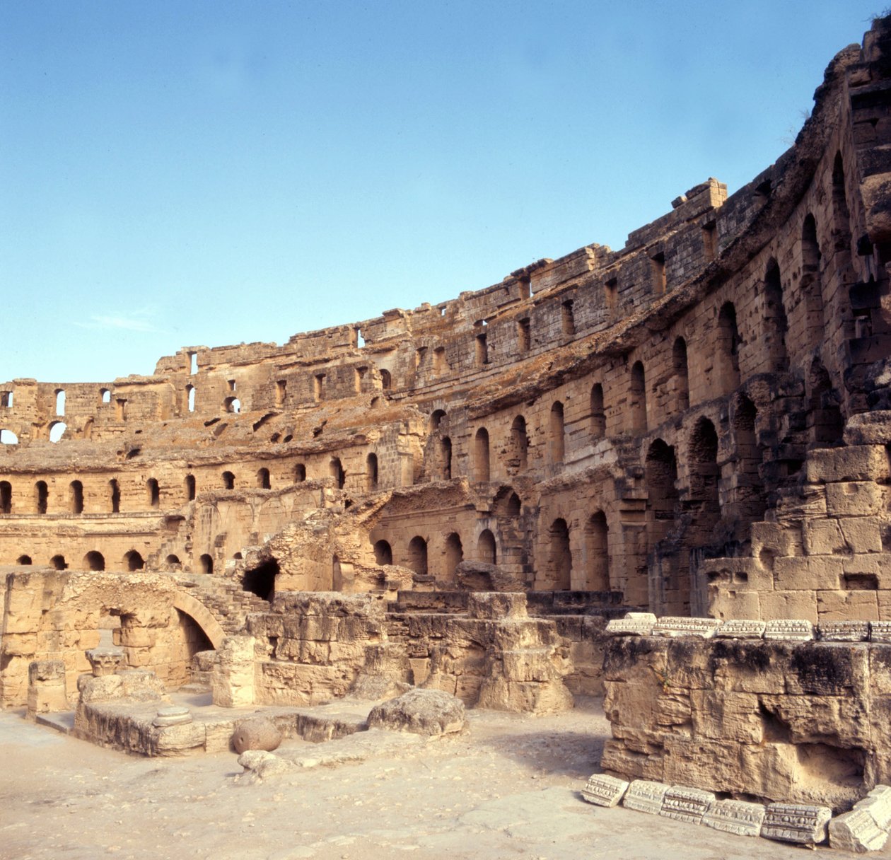 Roman Coliseum of El-Djem, Tunisia by Roman