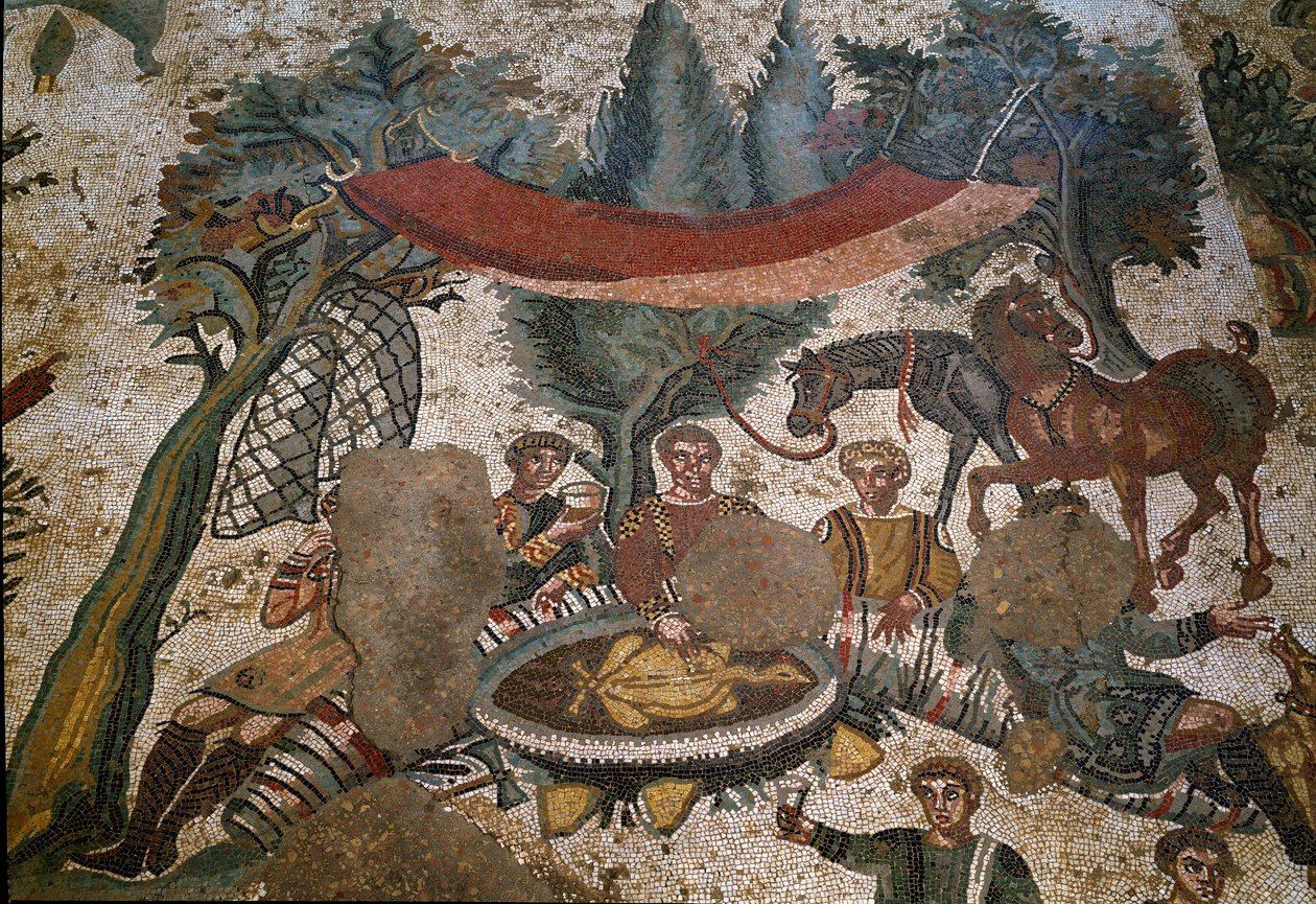 Roman Art: Detail of the Mosaic 