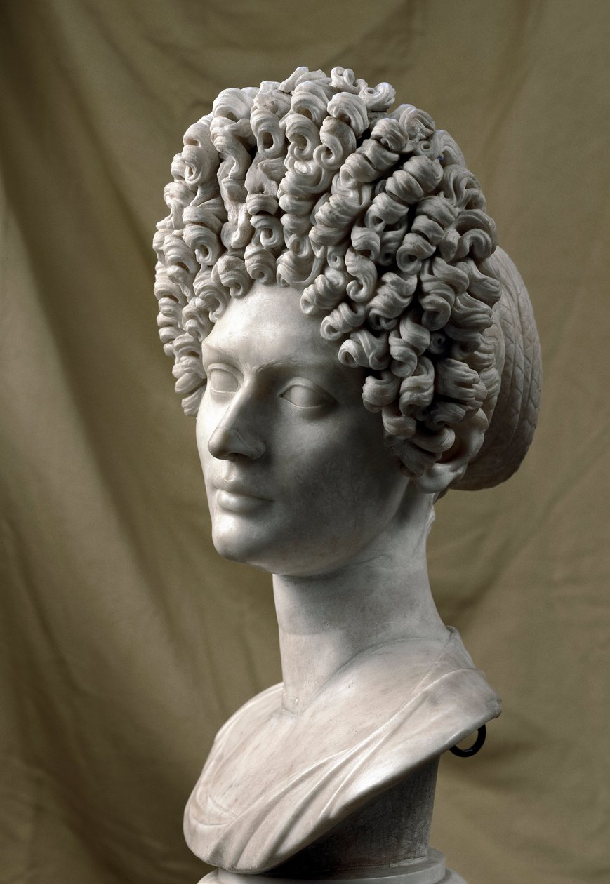 Portrait of lady from the Flavian period by Roman