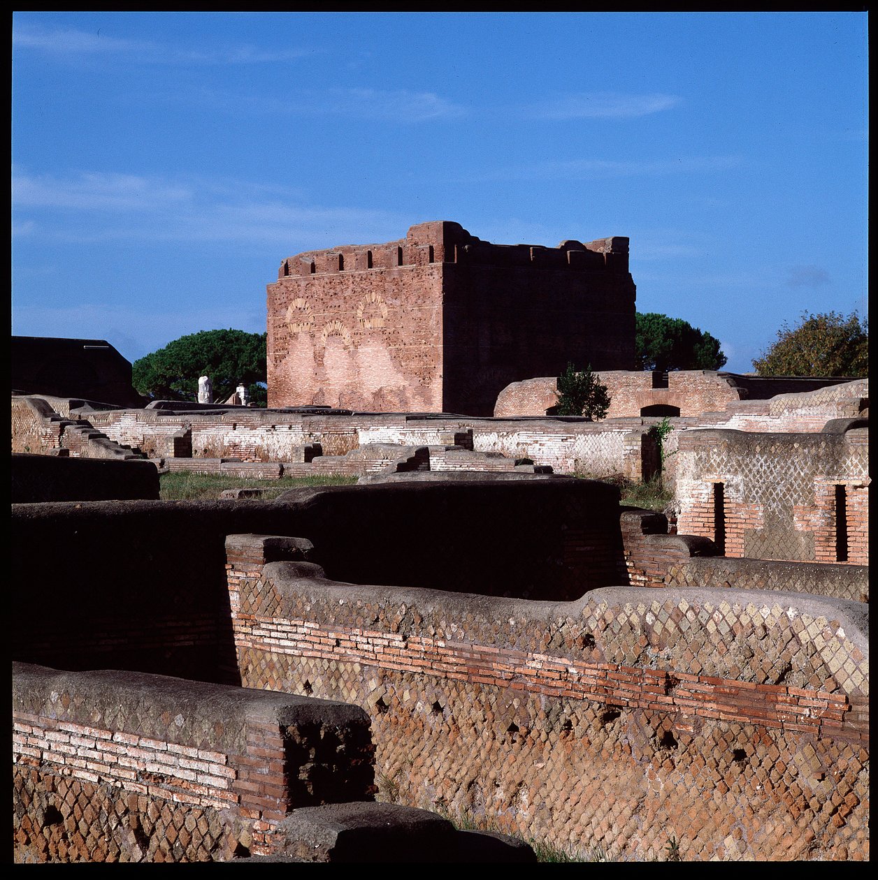 Roman Art: View of the Ruins of the Capitol, Archaeological Site of Ostia by Roman