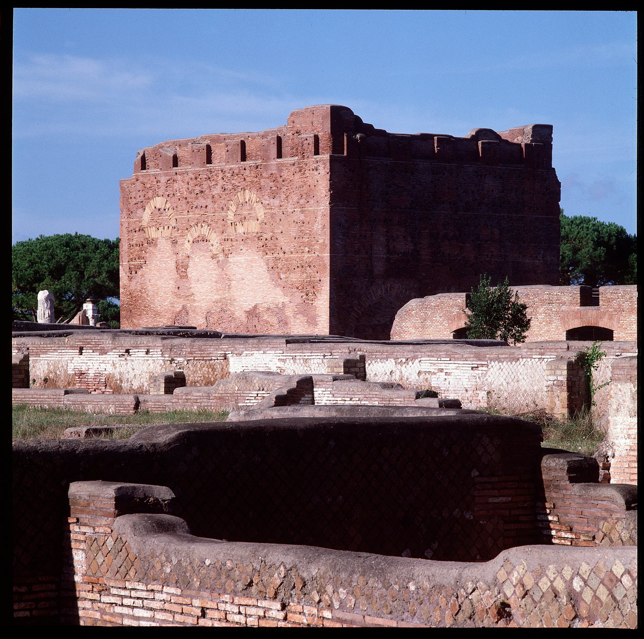 Roman Art: View of the Ruins of the Capitol, Archaeological Site of Ostia by Roman