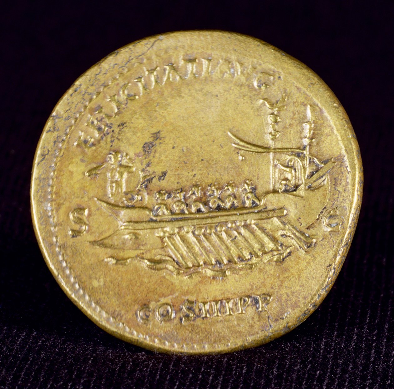 Sestertius of Emperor Hadrian by Roman
