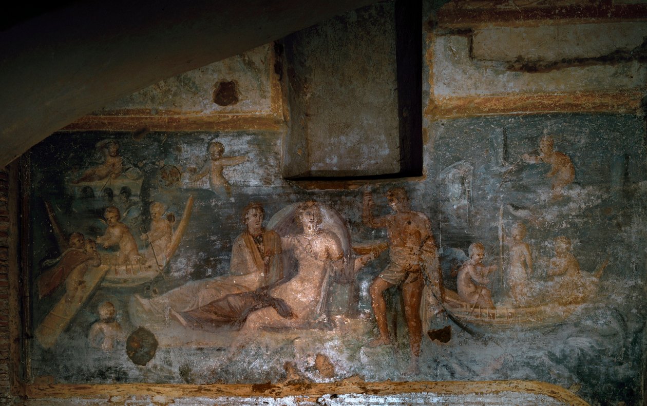 The Return of Proserpine of the Underworld, 2nd-3rd Century (fresco) by Roman