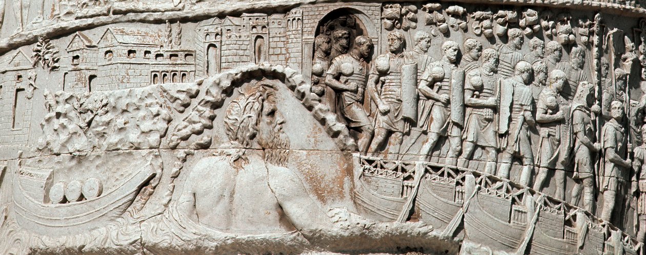 The Roman Legions Sail in Ancona under the Protection of Neptune (detail) by Roman
