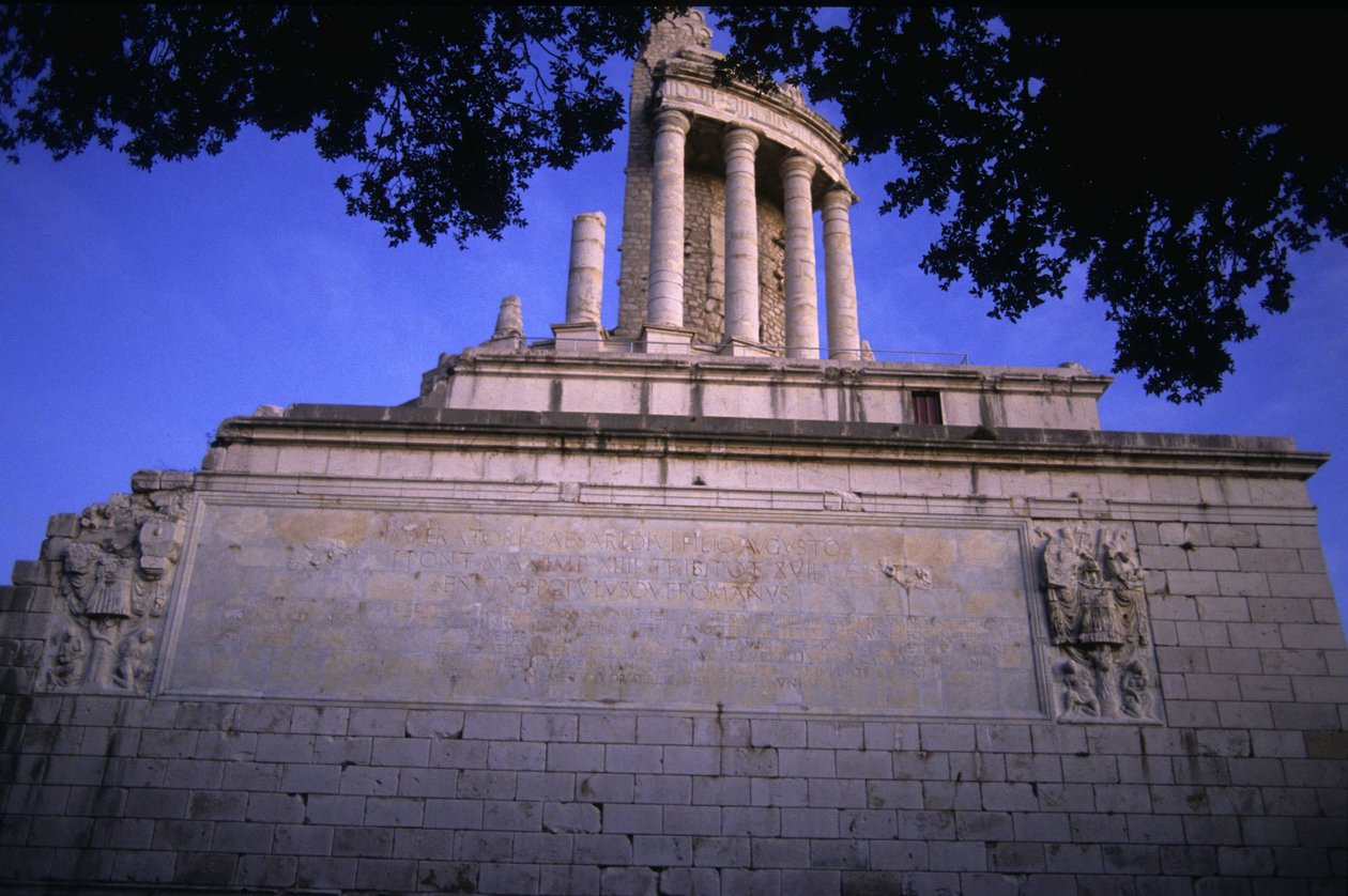 Trophy of Augustus at La Turbie, Roman monument of the 1st century by Roman