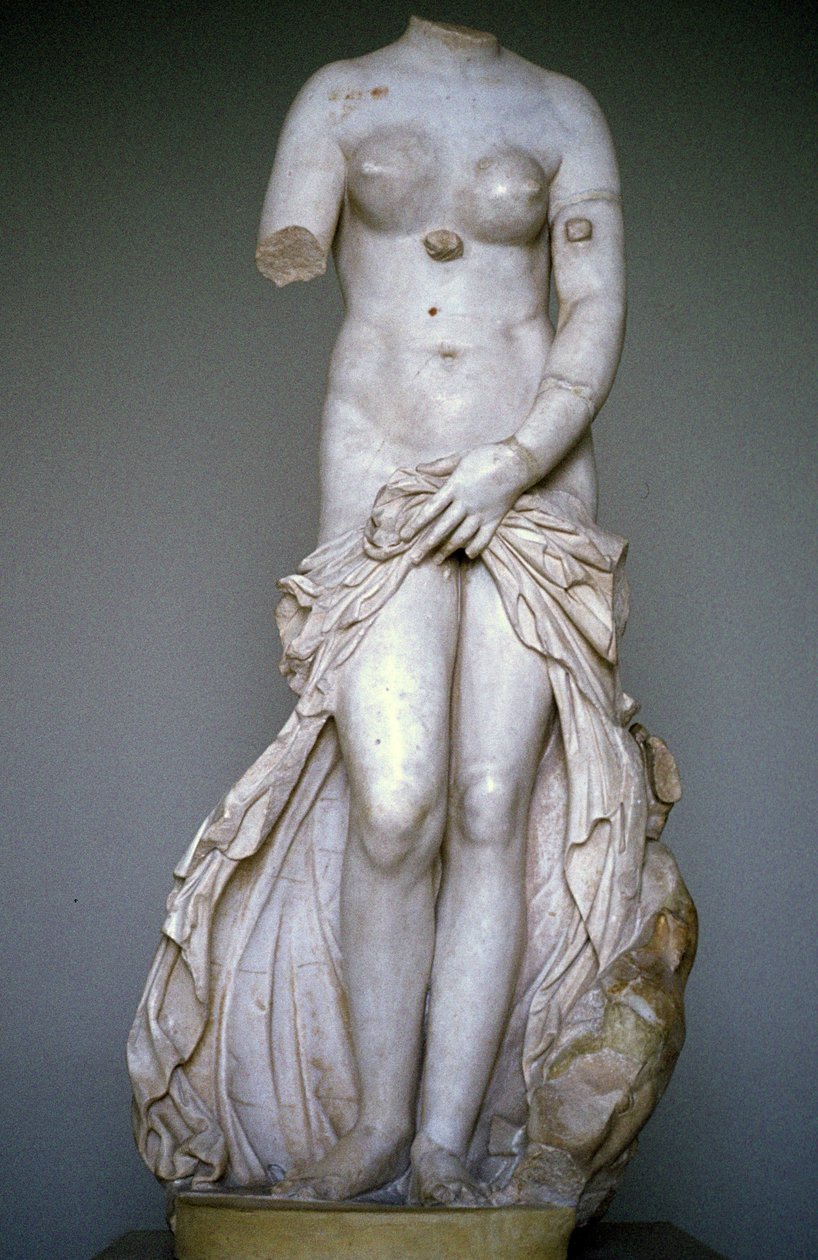 Venus Laudolina or Anadyomene. Sculpture, Museum of Syracuse, Sicily, Italy by Roman