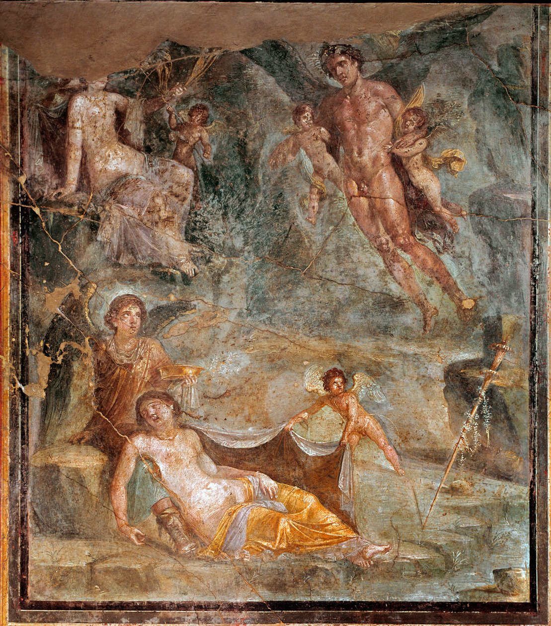 Wedding of Zephyrus and goddess Chloris by Roman