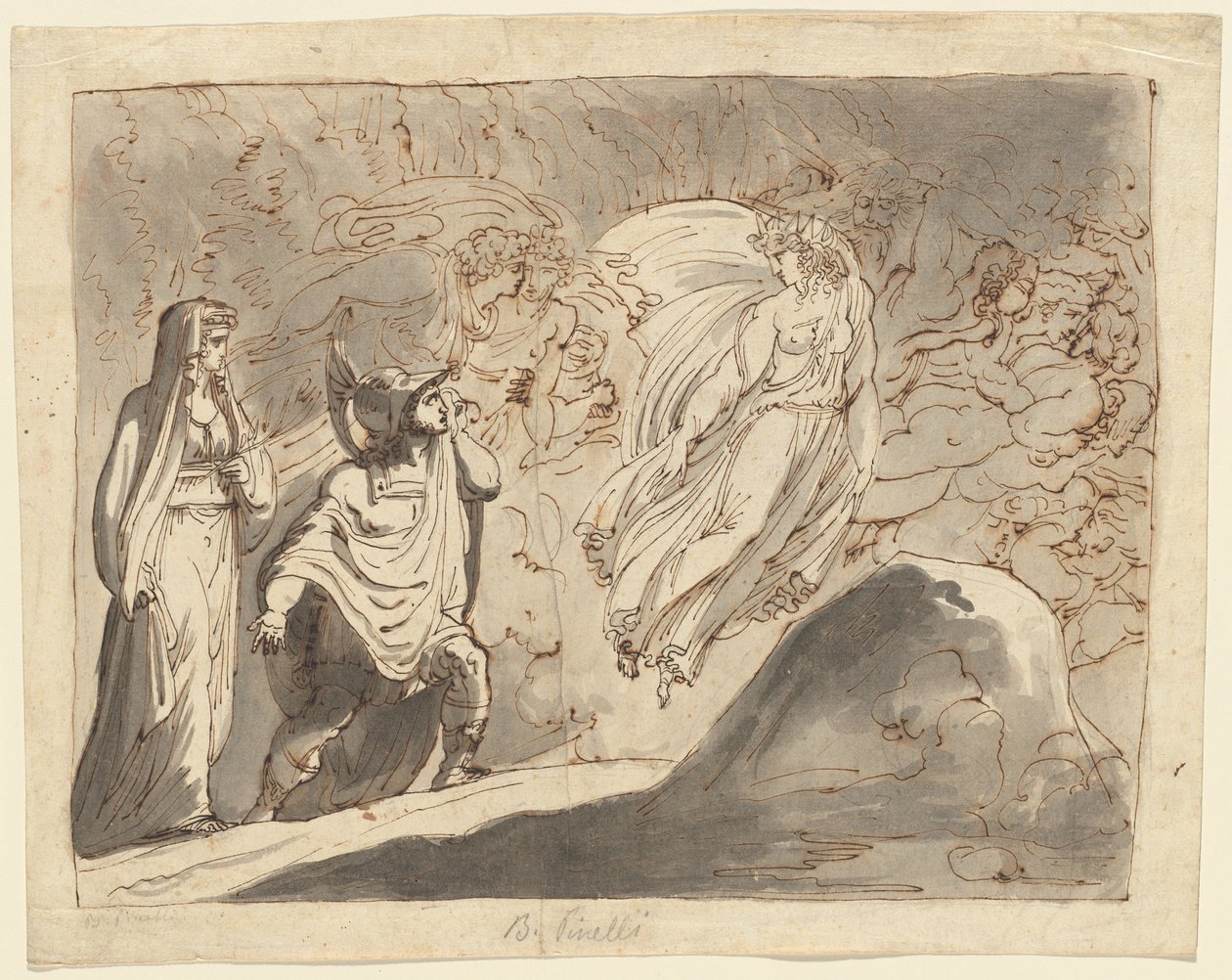 Aeneas in the Underworld by Roman 18th Century