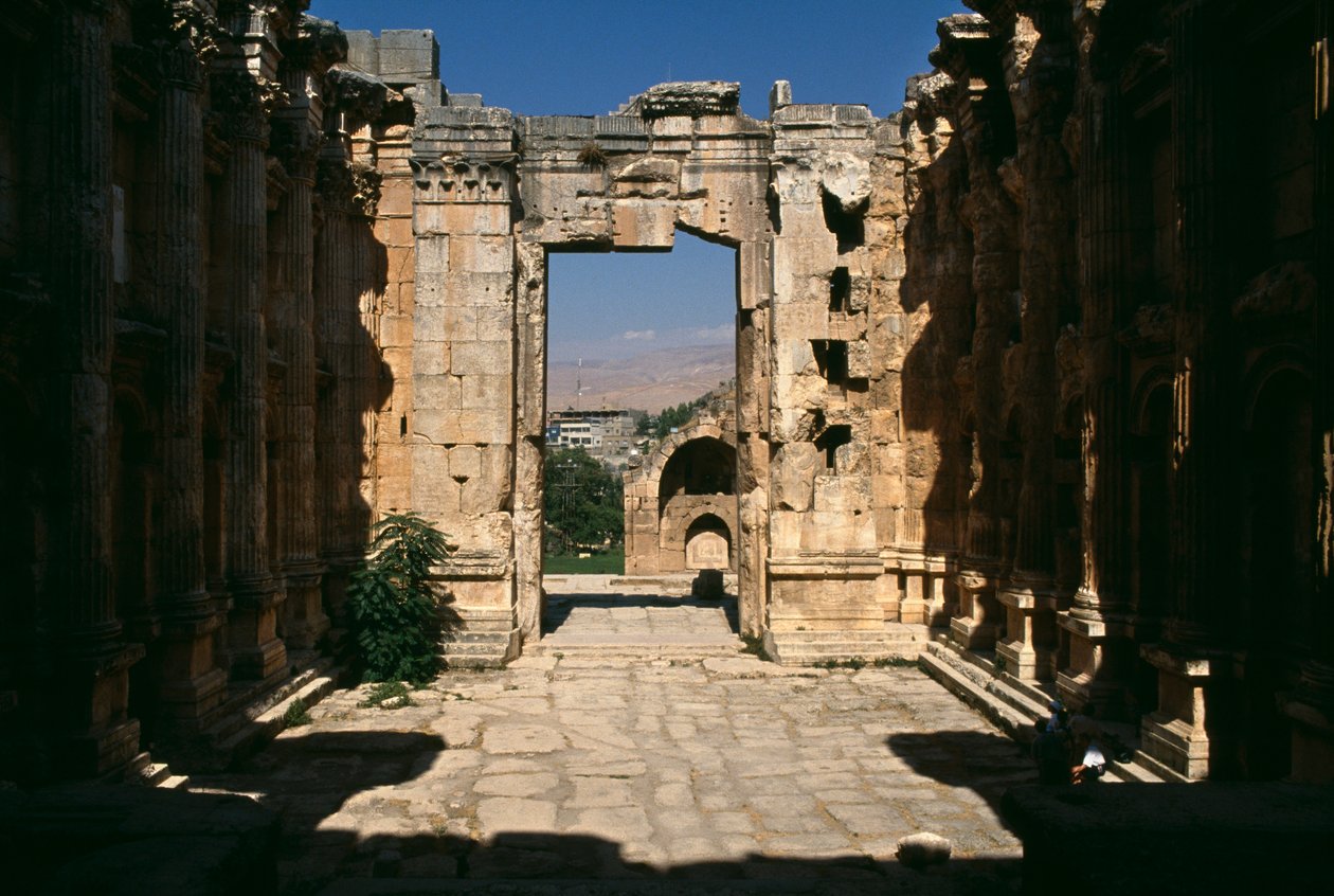 Temple of Bacchus, Detail, View from the Interior, High Imperial Period by Roman Imperial Period