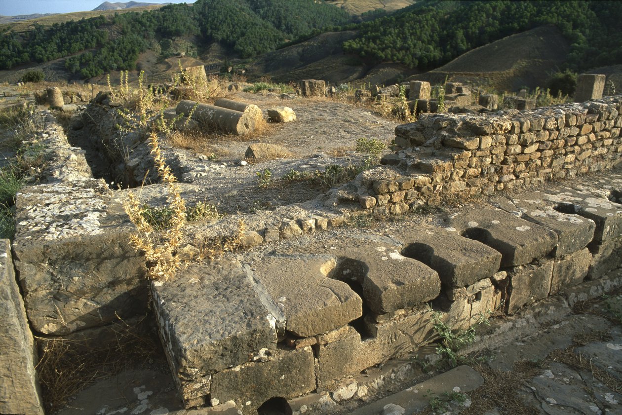 View of a communal lavatory, High Imperial Period by Roman Imperial Period