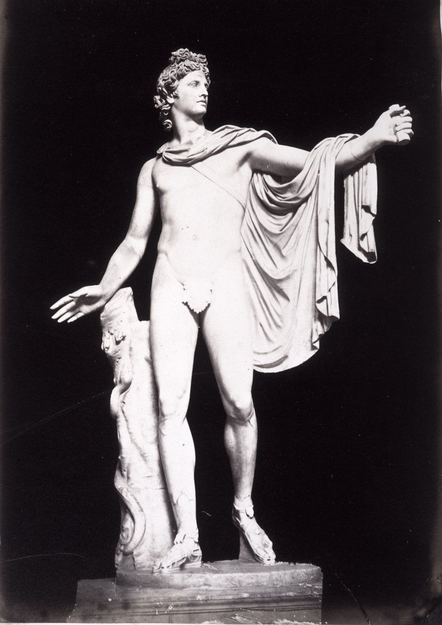 Apollo Belvedere, Copy of a Greek 4th Century BC Original, Prior to the Removal of Previous Restorations by Roman Roman