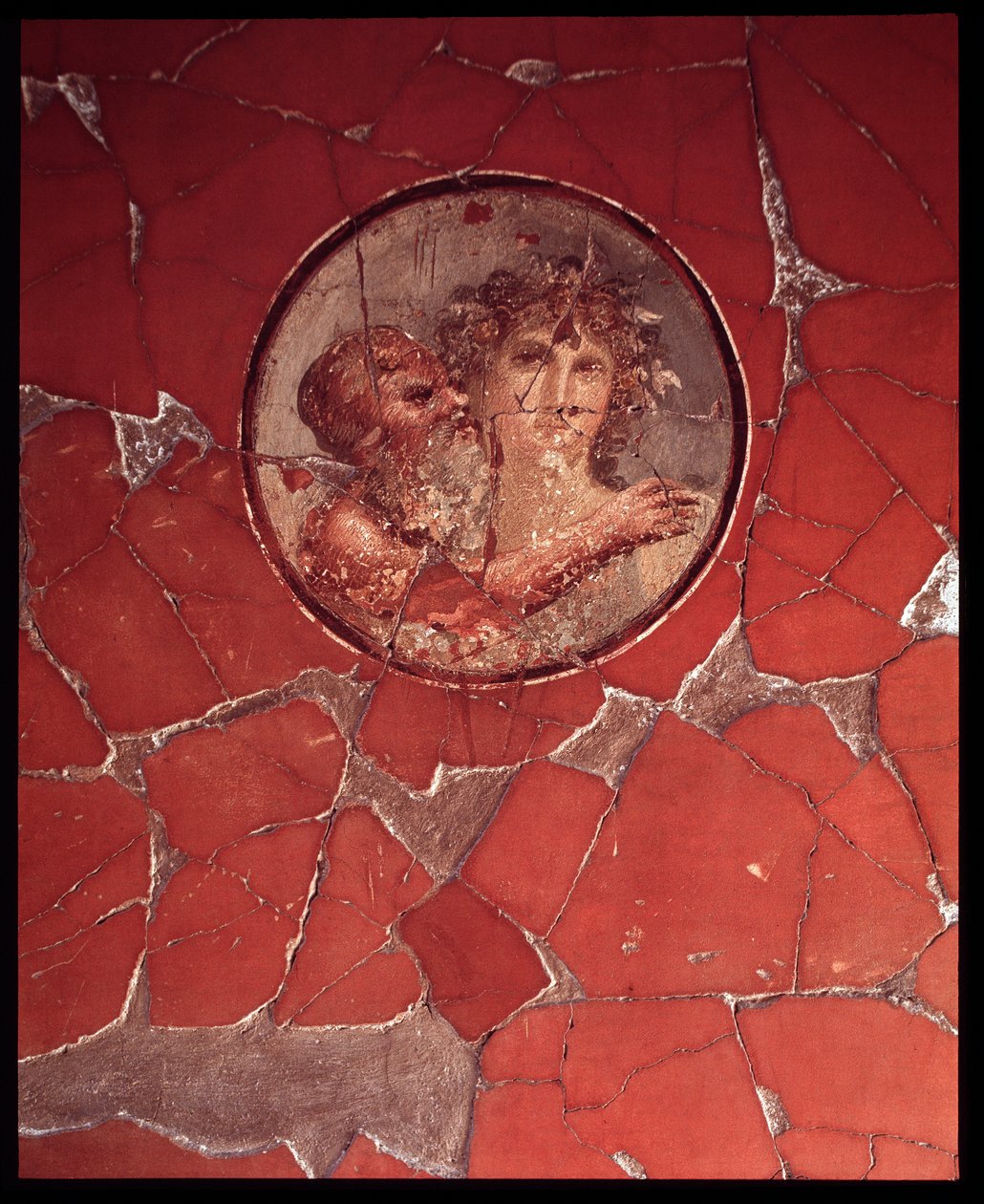Bacchus with a Satyr by Roman Roman