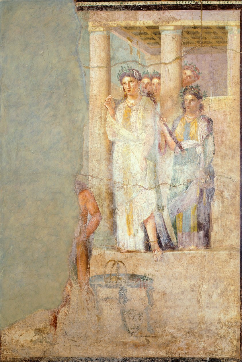 Fresco Depicting Iphigenia in Tauris from House of Caecilius Iucundus, Pompeii by Roman Roman