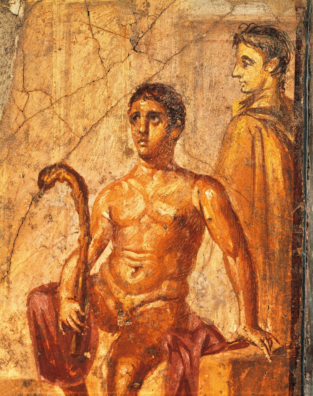 Fresco depicting Selene and Endymion, from House of Centenary, Pompeii, Campania, Italy by Roman Roman