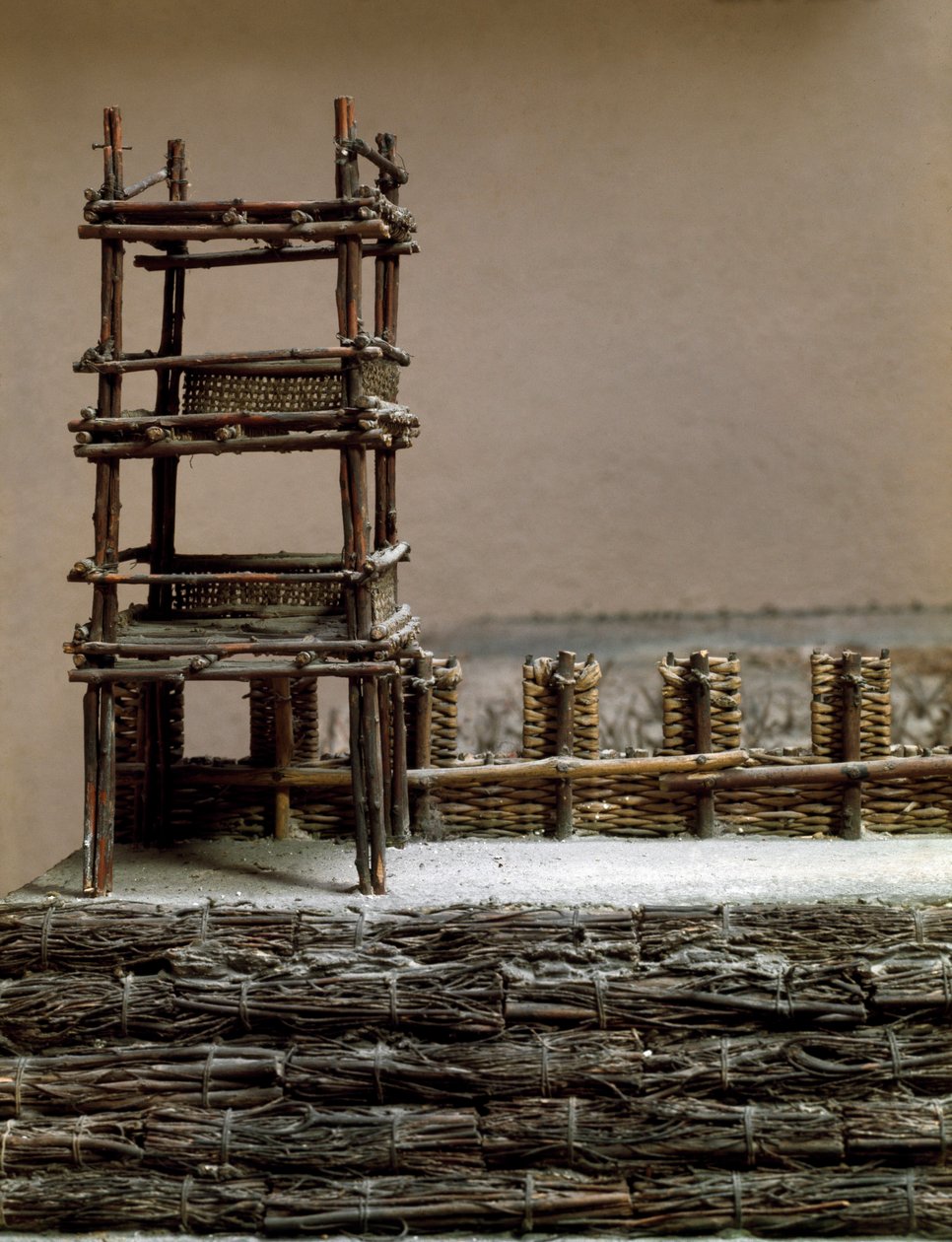 Model reproducing the siege and the battle of Alesia in September 52 BC (detail) by Roman Roman
