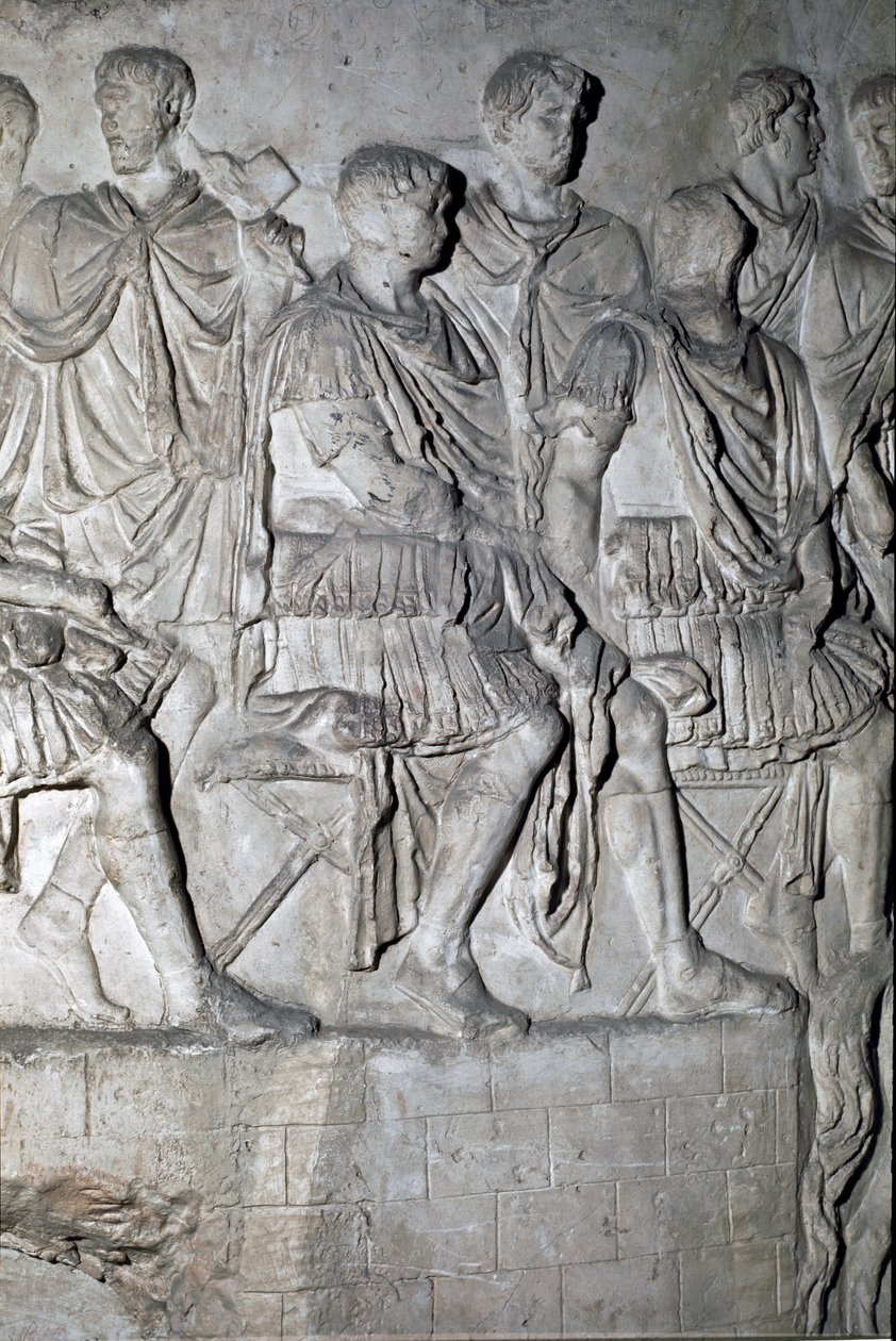 The Roman Emperor Trajan Holding a Council of War by Roman Roman