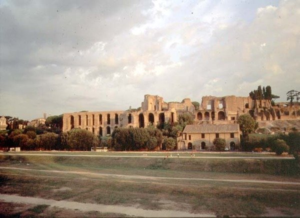 View of the Palatine from the Circus Maximus by Roman Roman