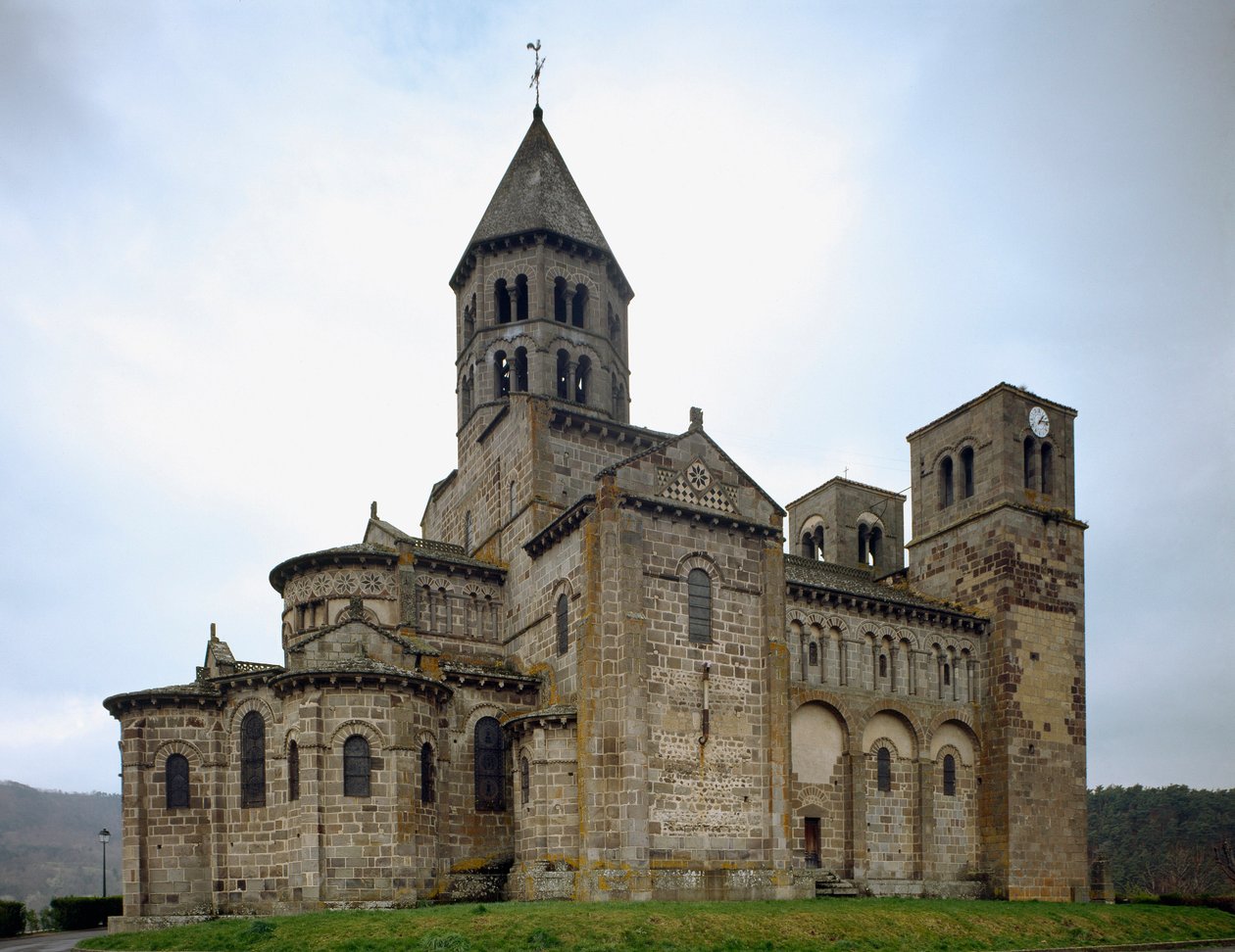 Romanesque Art: View of the Church of Saint-Nectaire by Romanesque