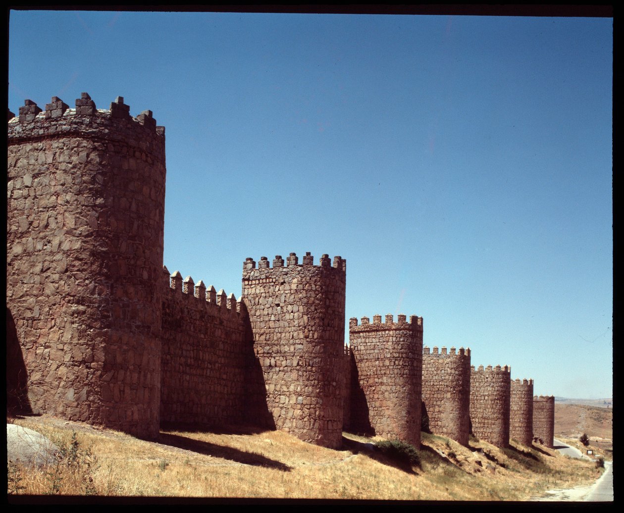 View of the Walls of Avila, Spain by Romanesque