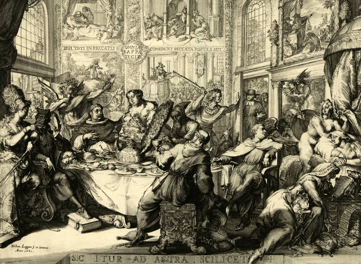 Sic itur ad astra scilicet 1681 by Romeyn de (after) Hooghe