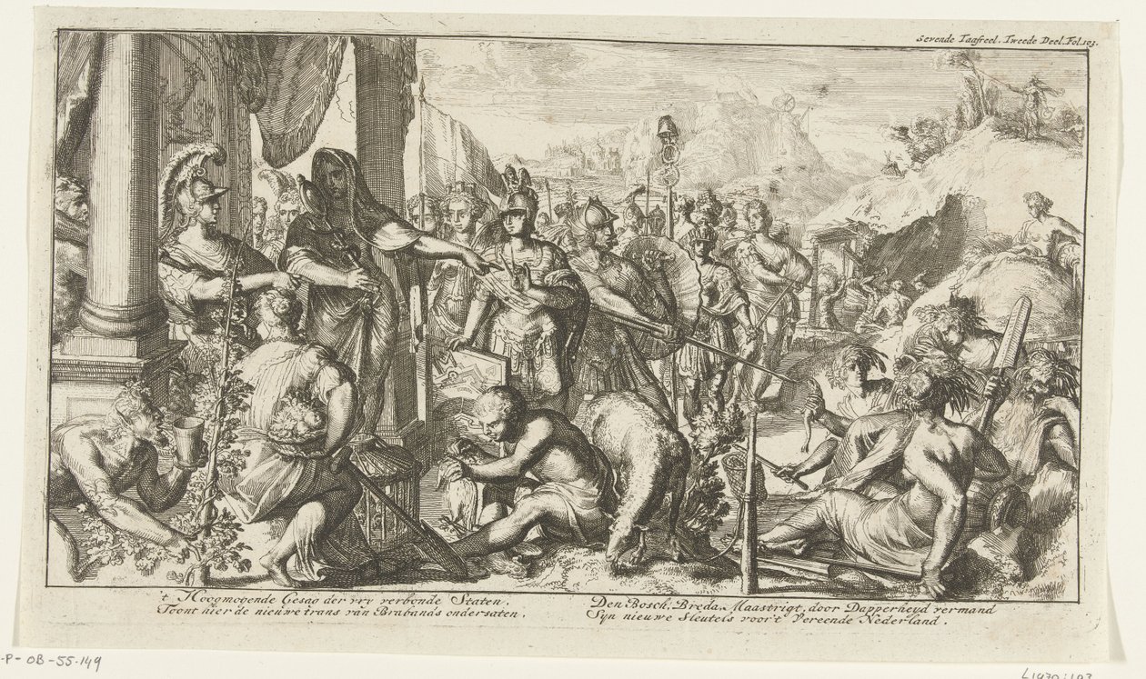 Allegory on the Acquisitions in Brabant by Romeyn de Hooghe