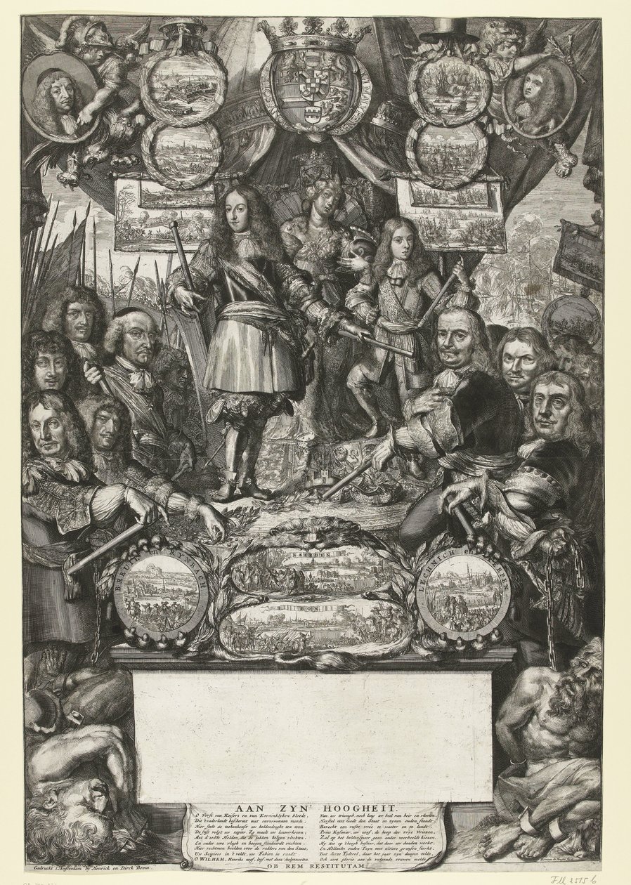 Allegory of the Victories of William III in 1673 by Romeyn de Hooghe