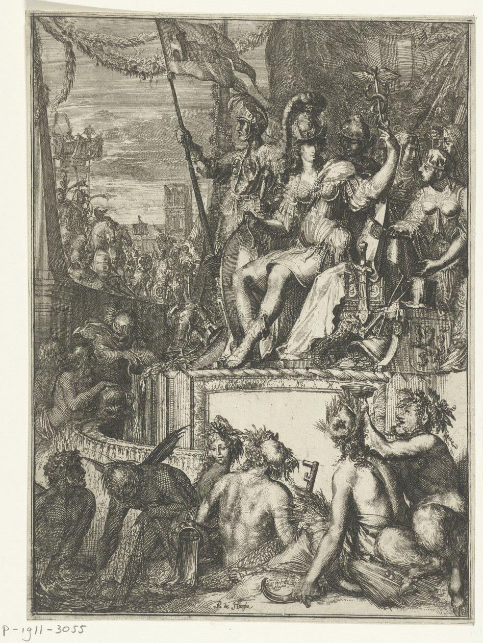 Allegorical Representation of (Sea) Trade by Romeyn de Hooghe