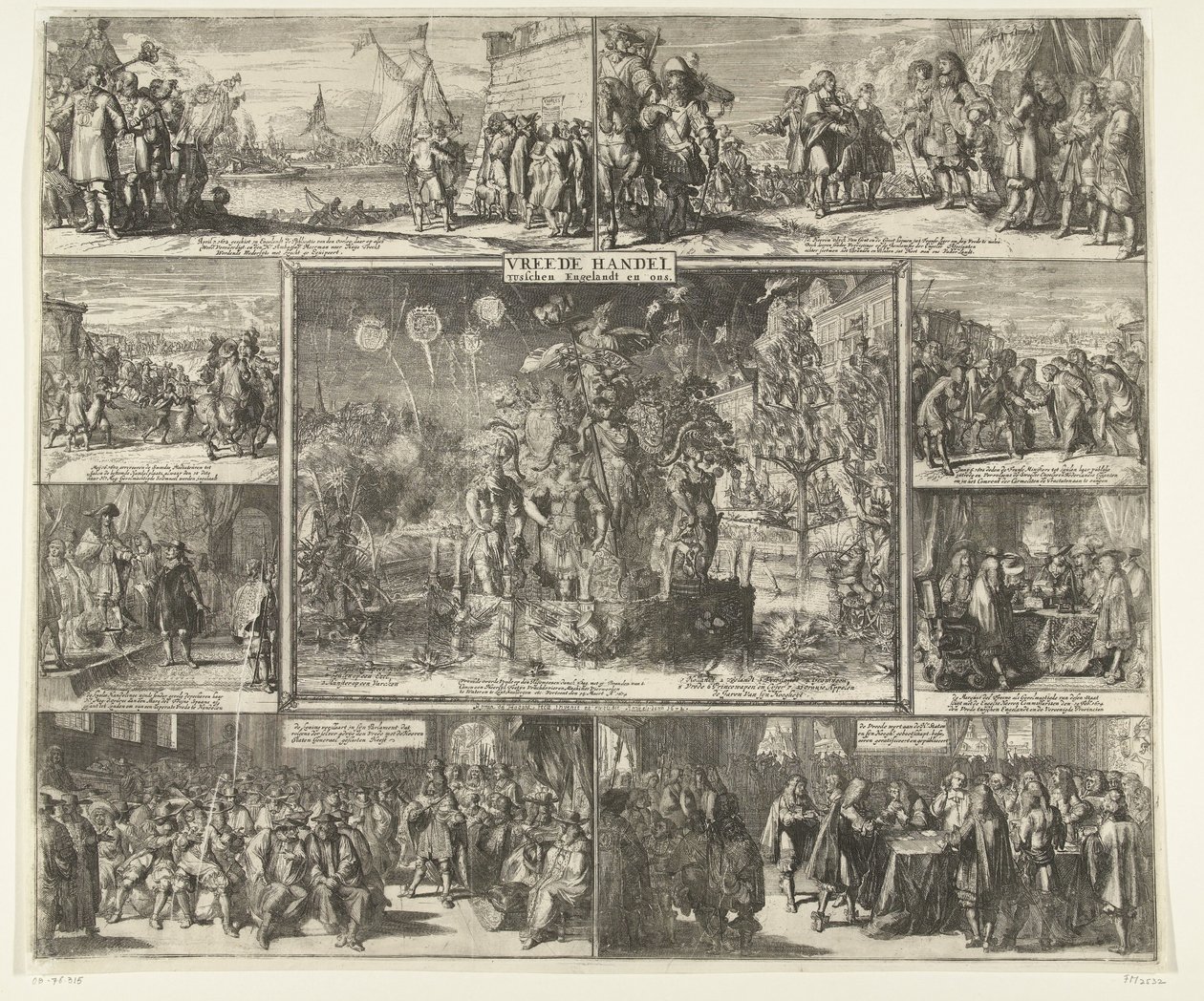 The Peace of Westminster, 1674 by Romeyn de Hooghe