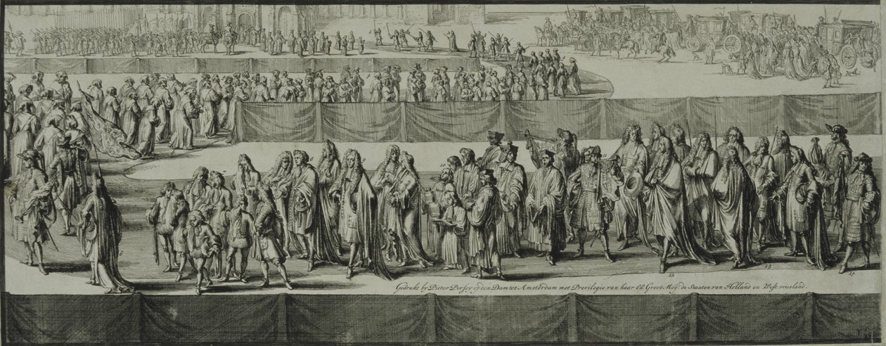 Funeral Procession of Queen Mary II by Romeyn de Hooghe