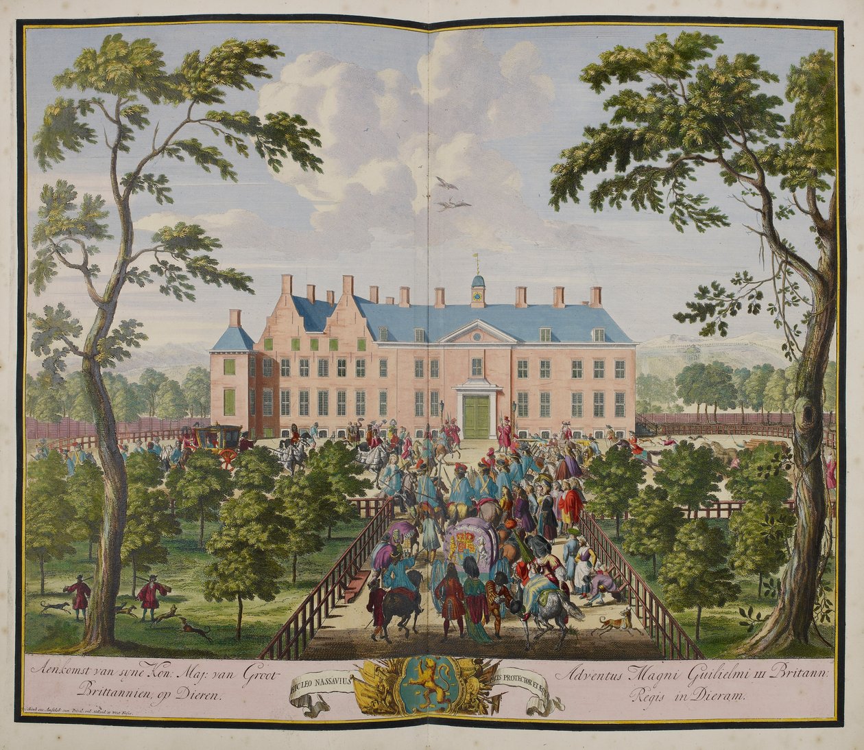 His Majesty the King at Hof te Dieren by Romeyn de Hooghe